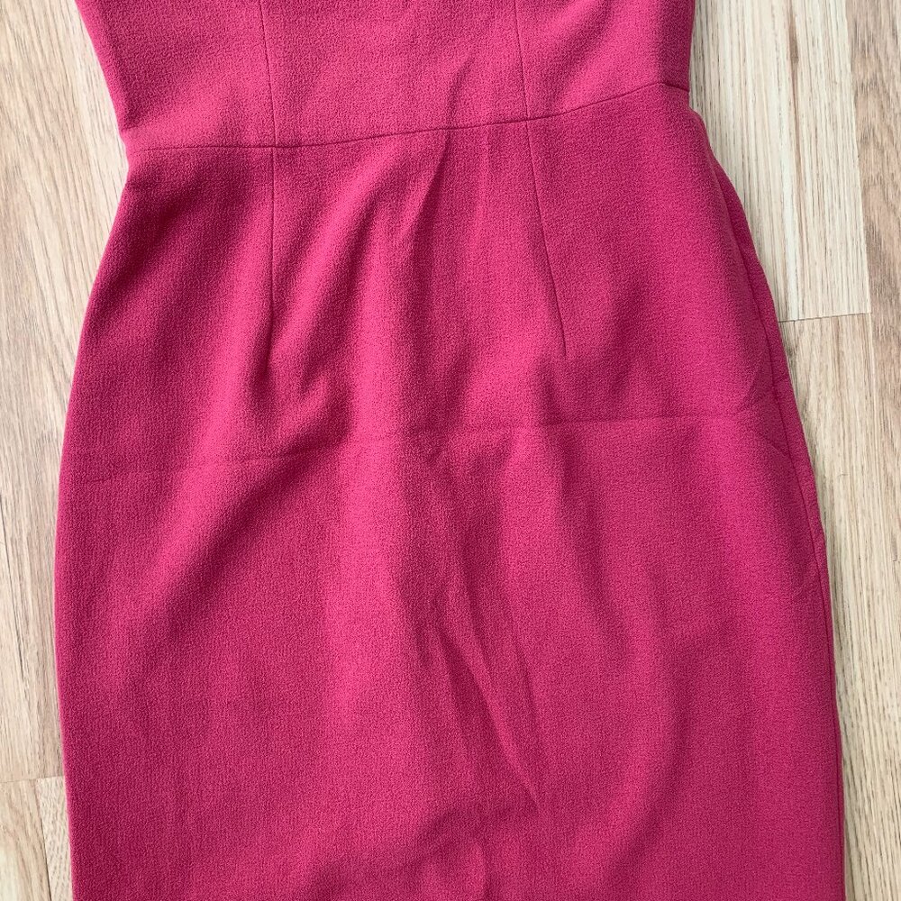 Dress the Population Elle Dress Pink Hibiscus Sweetheart Sheath - Picture 11 of 12